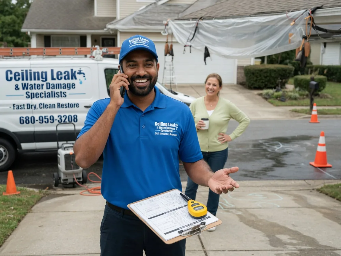Ceiling Leak Cleanup Westphalia, IA FAQs